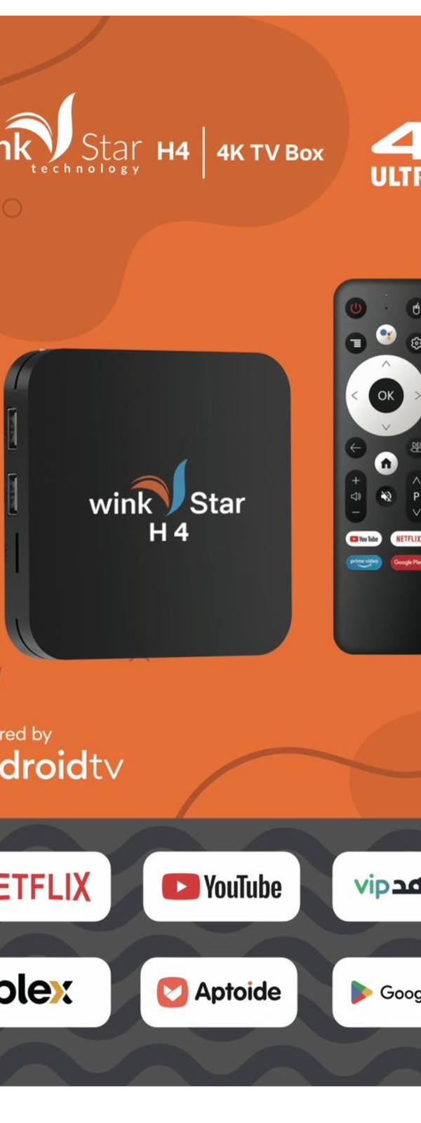 RECEPTEUR WINKSTAR H4 BOX TV ANDROID 1AN IPTV