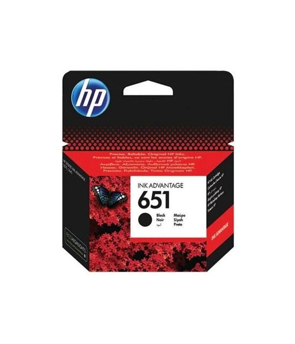 HP 651 Noir - Cartouche d'encre HP d'origine (C2P10AE)