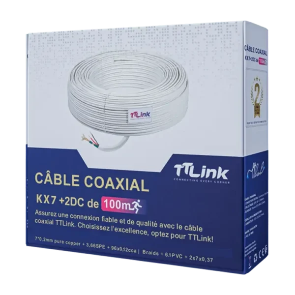 Câble coaxial 100m