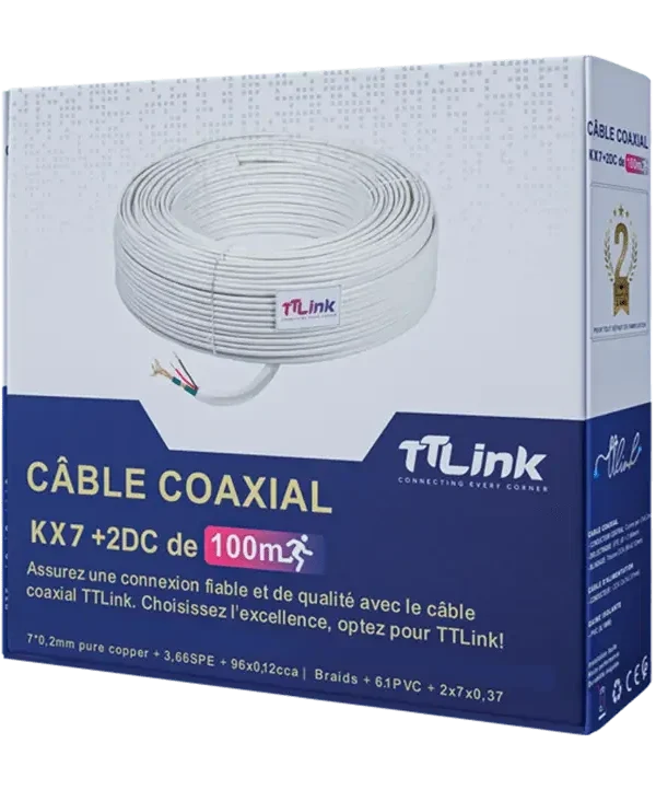 Câble coaxial 100m
