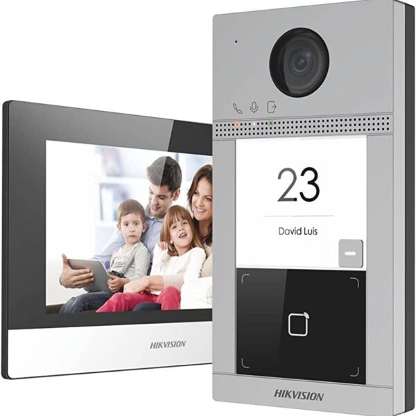 Hikvision IP Video Inter-com Kit - Pack Vidéophone complet DS-KIS604-P ( Video phone / Interphone )
