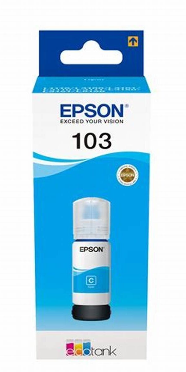 Epson 103 Cyan - Bouteille d'encre Epson EcoTank d'origine