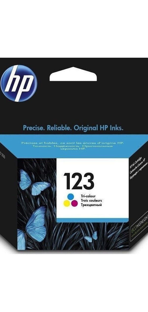 HP 123 trois couleurs - Cartouche d'encre HP d'origine (F6V16AE)