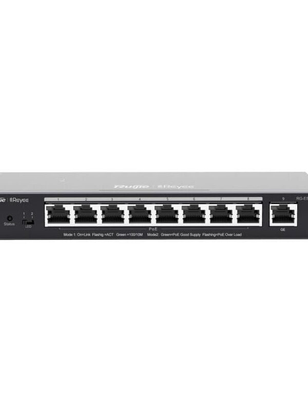 Switch Ruijie 9-Port  Gigabit PoE (RG-ES209GC-P)